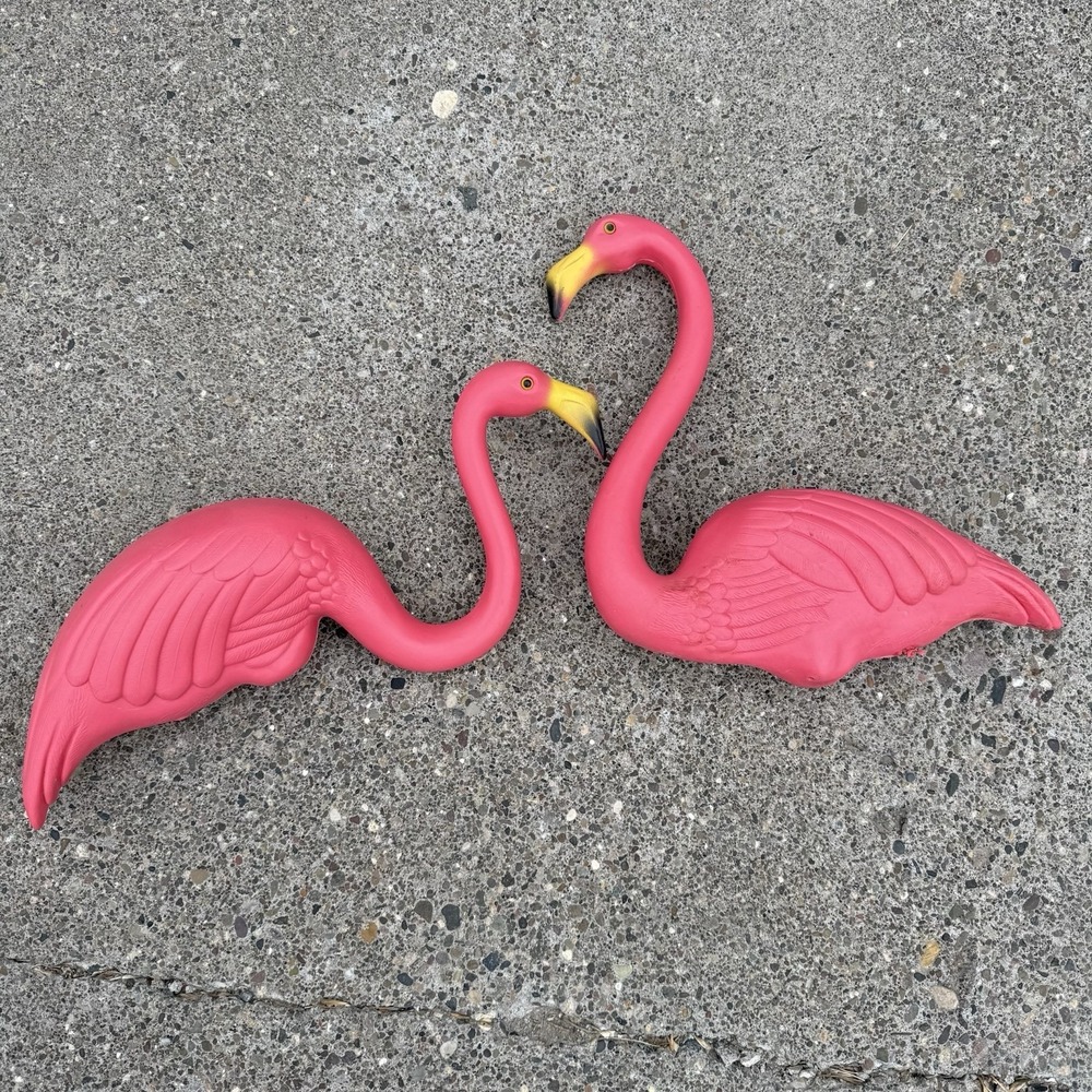 Vintage 1987/1996 Union Products Don Featherstone Blow Mold Pink Flamingos